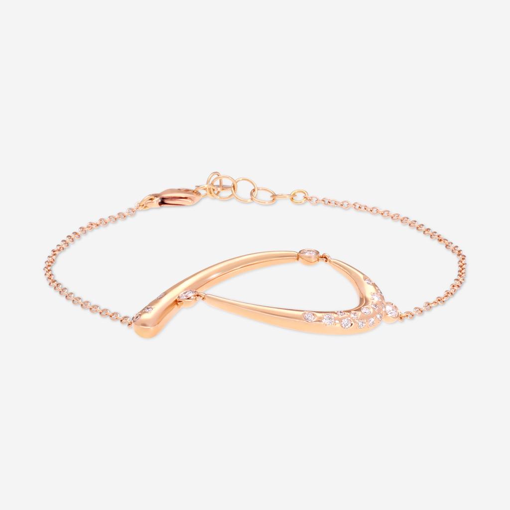 Giloro Giloro 18K Yellow Gold Diamond Chain Bracelet P4645-108R