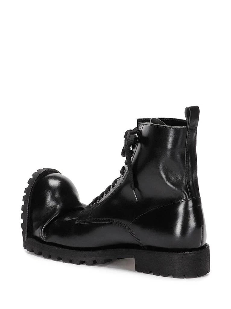 Comme des Garcons Folded Toe Lace-Up Boots In Premium Cowhide Leather 3