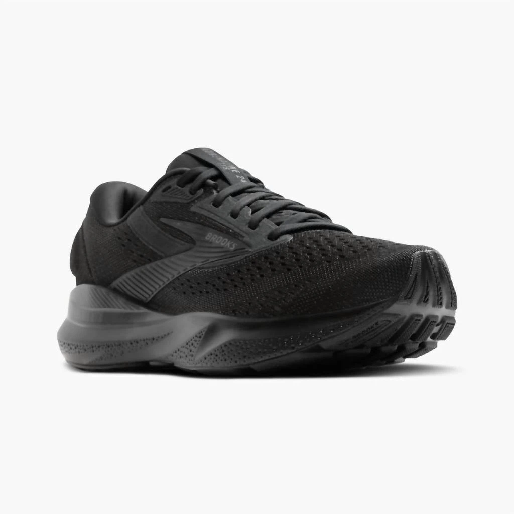 Brooks Women
s Adrenaline Gts 24 Running Sneakers In Black/black/ebony 3