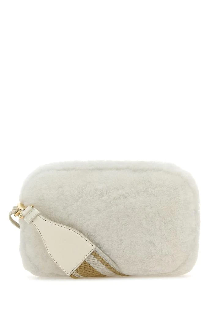 Prada White shearling crossbody bag 2