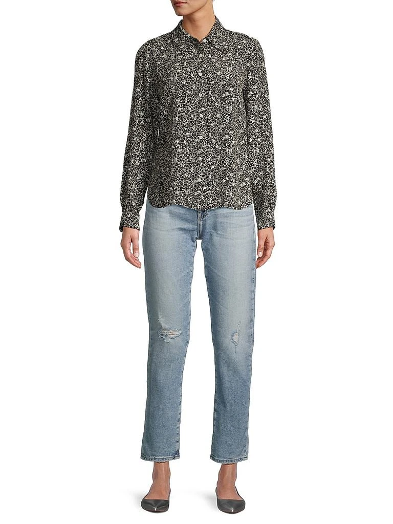 Birds of Paradis Jacquelin Floral Silk-Blend Shirt 2