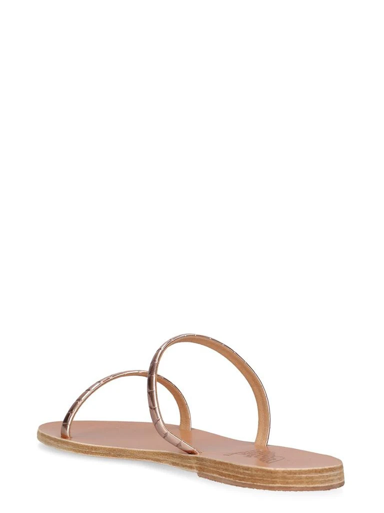 ANCIENT GREEK SANDALS Echinda Metallic Python Print Sandals 3