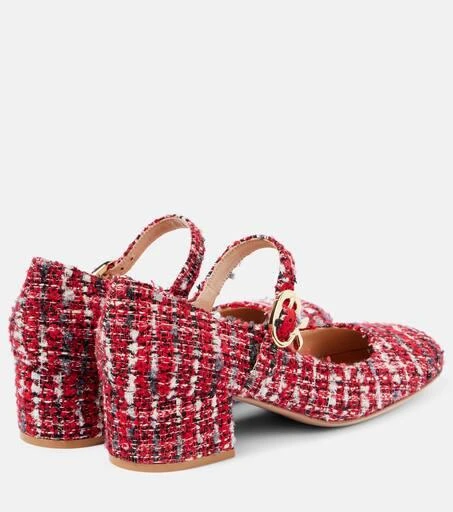 Gianvito Rossi Mary Ribbon bouclé Mary Jane pumps 2