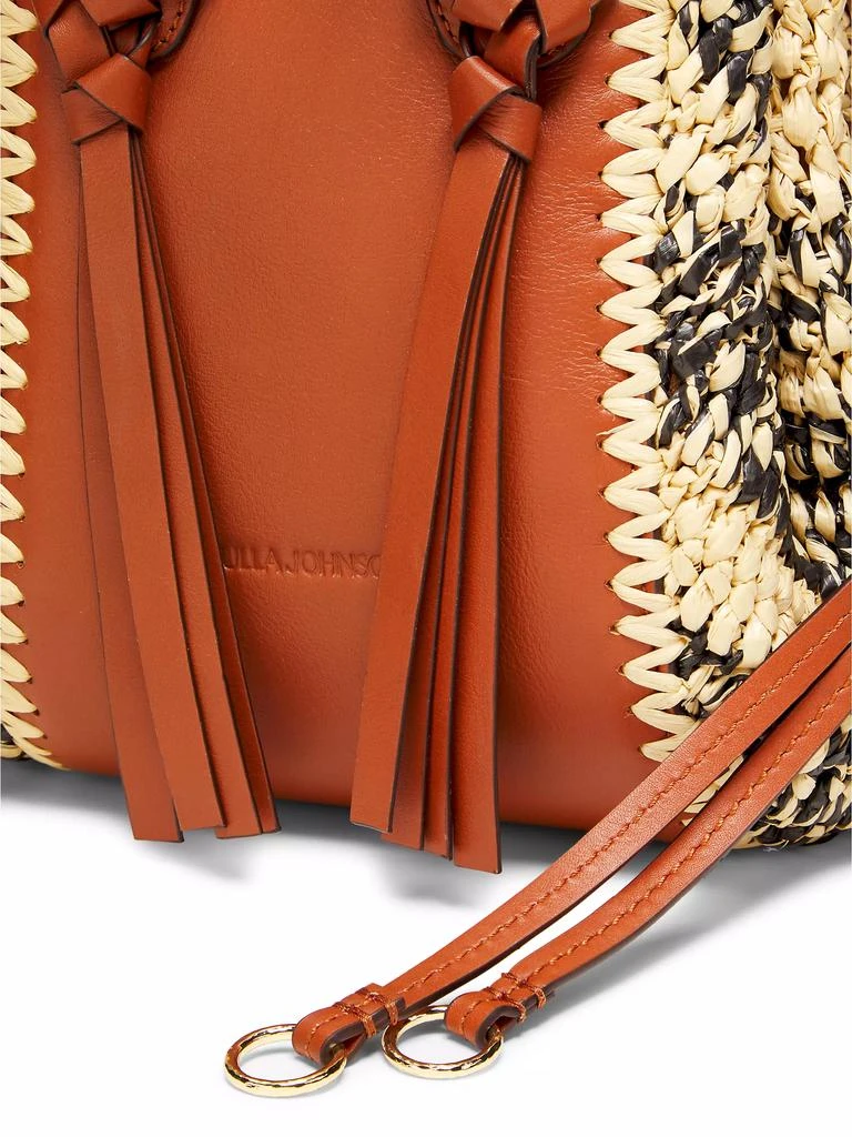 Ulla Johnson Gio Raffia &amp; Leather Top Handle Bag 6