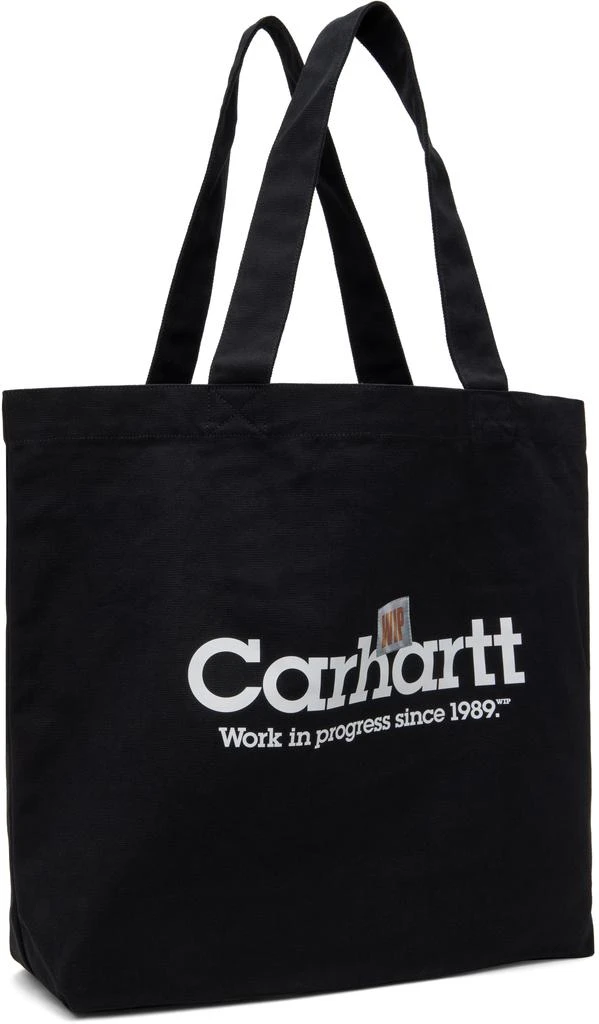 Carhartt WIP Black Canvas Graphic Tote 2