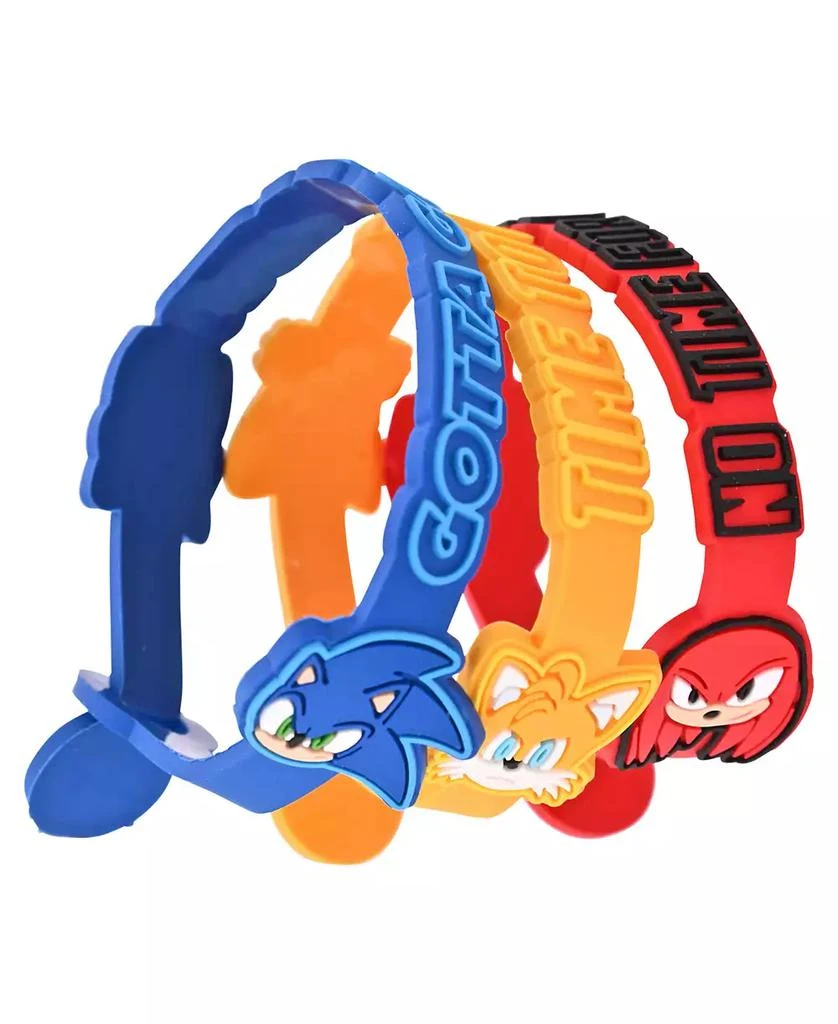 Accutime Kids Unisex Sega Sonic the Hedgehog Blue Silicone Strap Watch 35.5mm Set 3