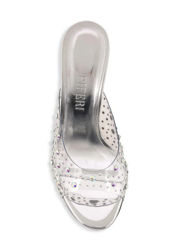 Piferi Tiana 115MM Crystal-Embellished Mules 5