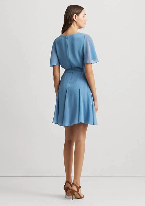 Ralph Lauren Ralph Lauren Crinkle Georgette Surplice Dress 2