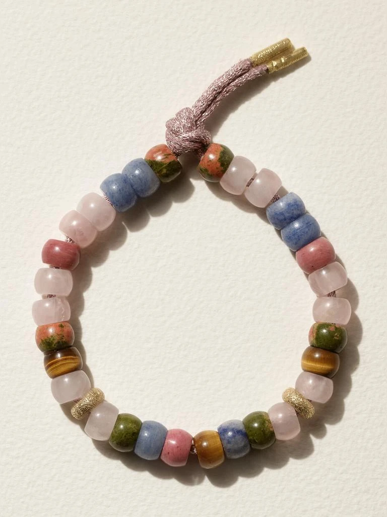 CAROLINA BUCCI X Saloni “forte Beads” 18k 黄金、卢勒克斯、多种宝石手链 1