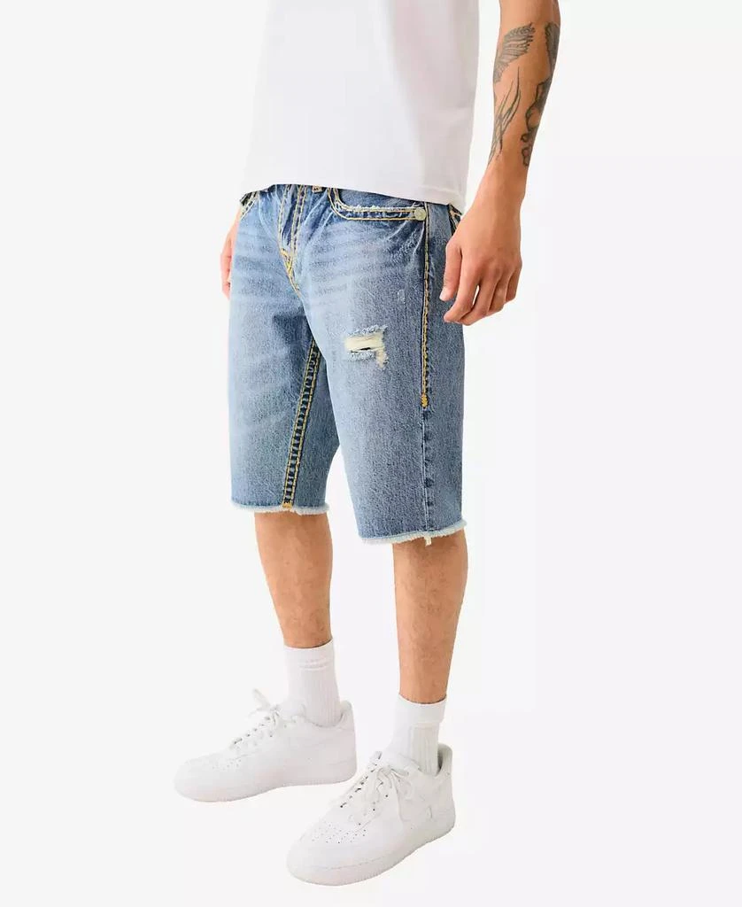 True Religion Men's Ricky Super T Flap Fray Shorts 3