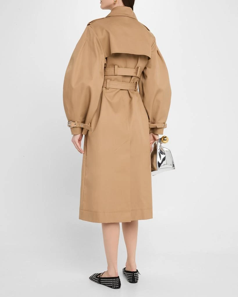 Ganni Bonded Cotton Trench Coat 3