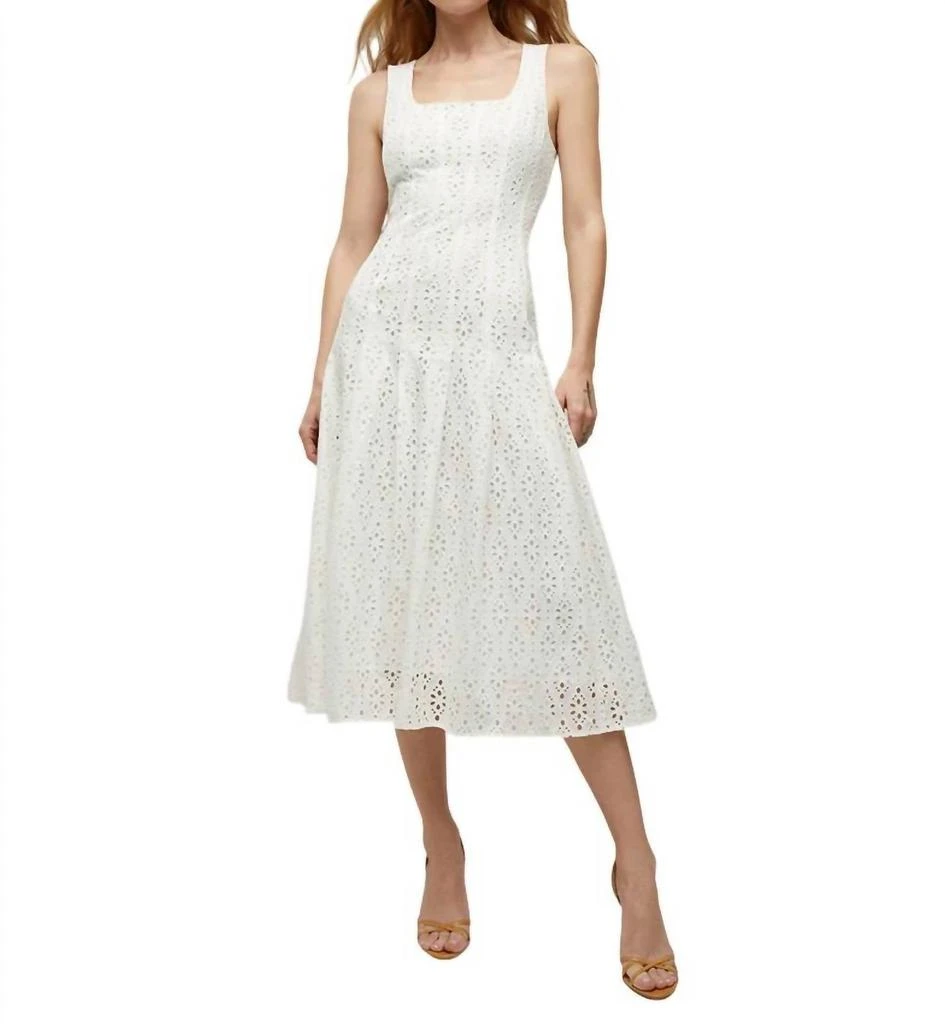 VERONICA BEARD Jolie Dress In White 1