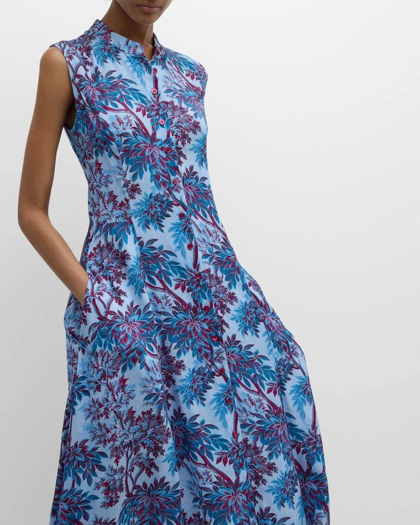 Evi Grintela Carine Sleeveless Botanical-Print Maxi Dress 7