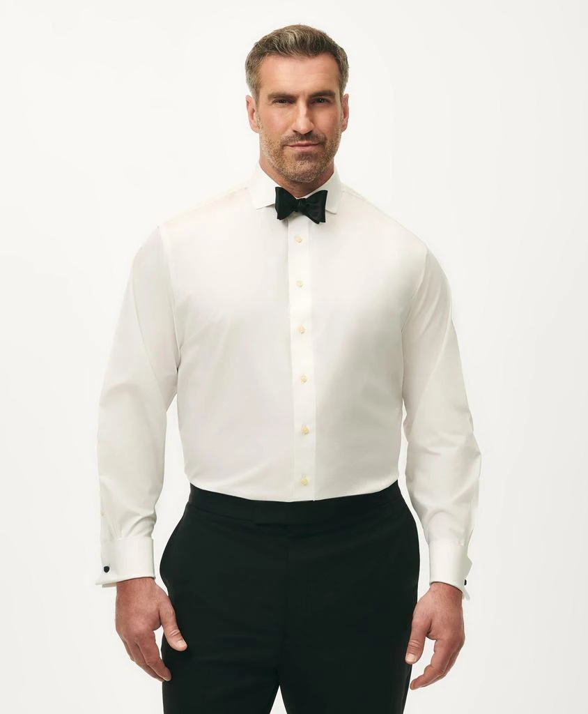Brooks Brothers Big & Tall Non-Iron Supima® Cotton Poplin Londoner Collar, Tuxedo Shirt 1