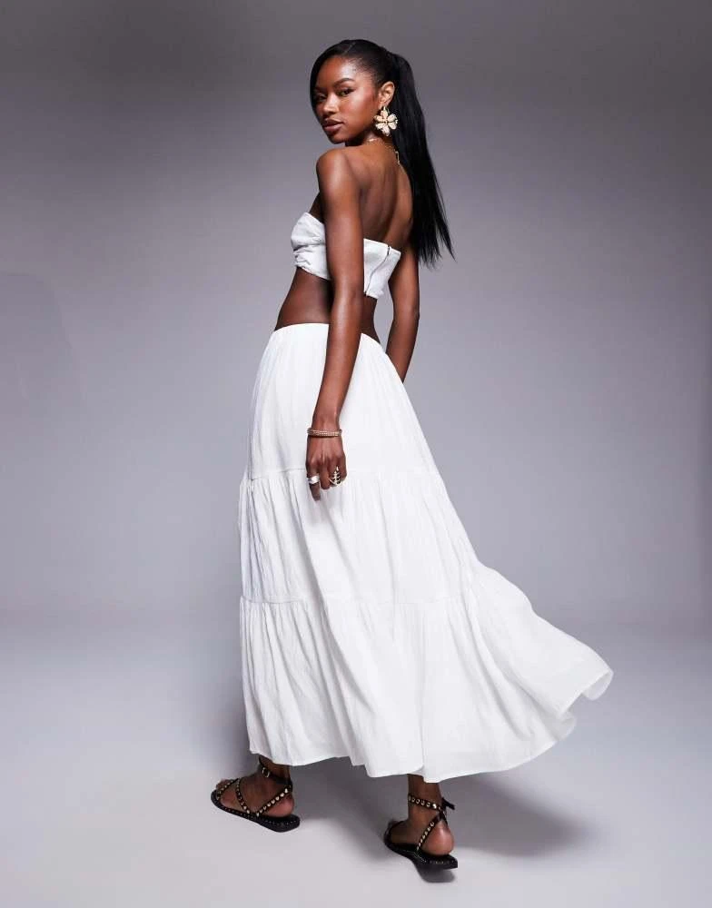 knee length dresses for ladies Lincoln Maxi Dress White