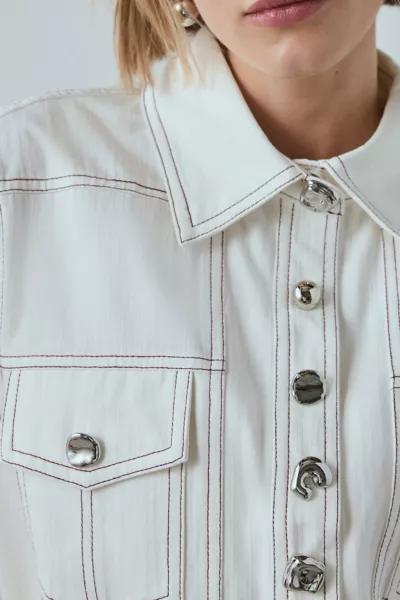 Ghospell Ghospell Meredith Cotton Button-Down Shirt