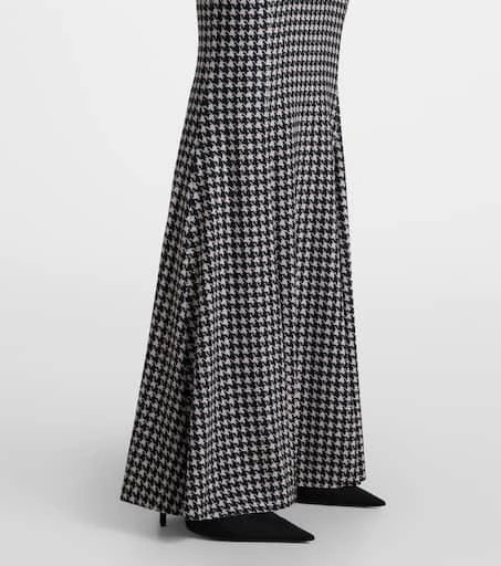 Norma Kamali Houndstooth gown 6