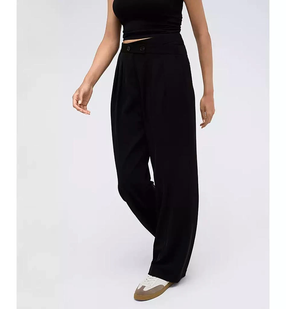 Kenneth Cole Women's High-Rise Criss-Cross Pants 4