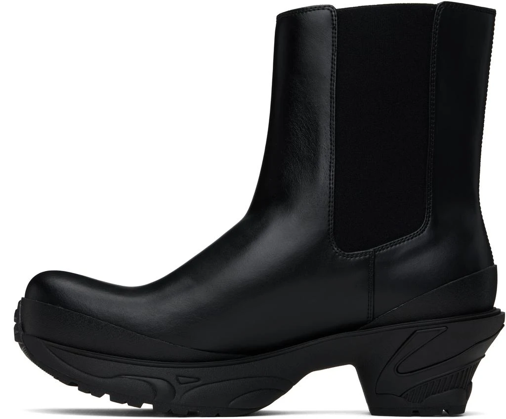 untitlab® Black Vertigo Heel Chelsea Boots 3