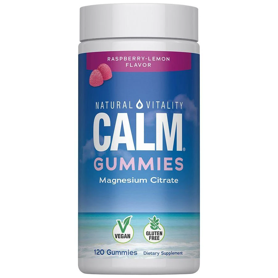 Natural Vitality Magnesium Supplement Gummies Raspberry Lemon 1