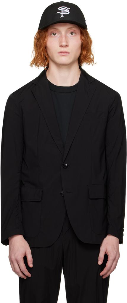 SOPHNET. Black Packable 2B Blazer