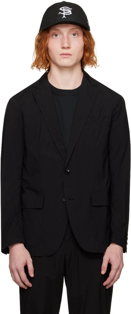 SOPHNET. Black Packable 2B Blazer 1