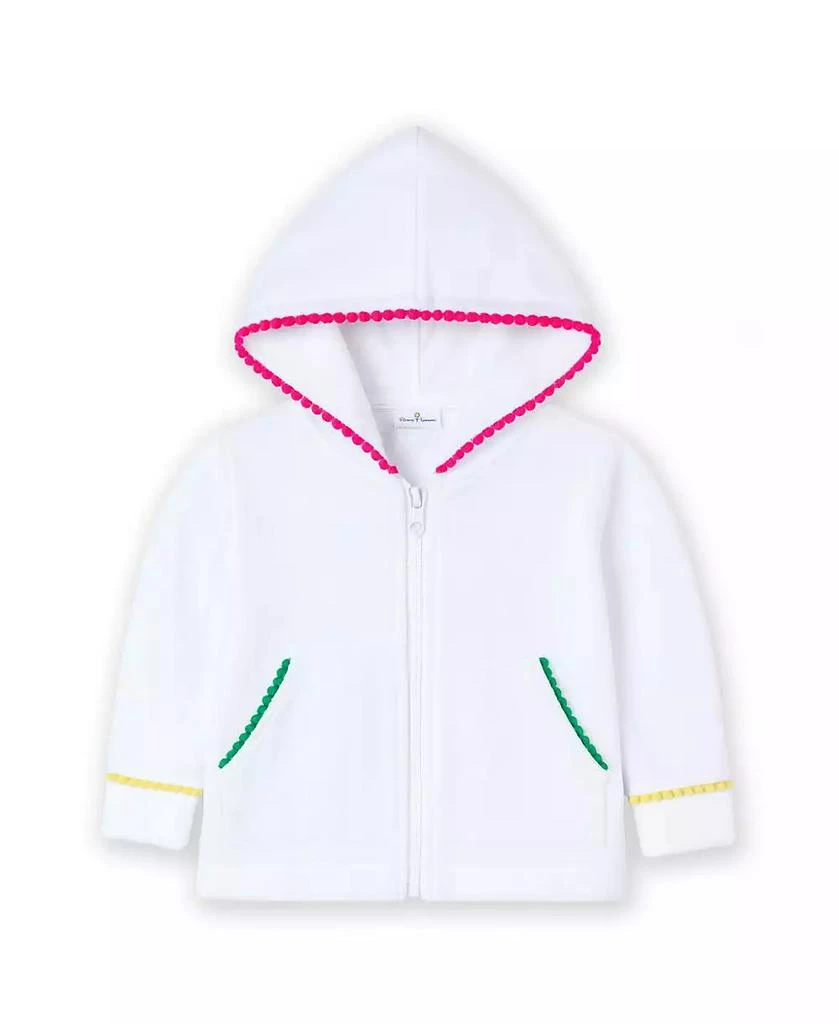 Florence Eiseman Big Girl Terry Hoodie With Pom