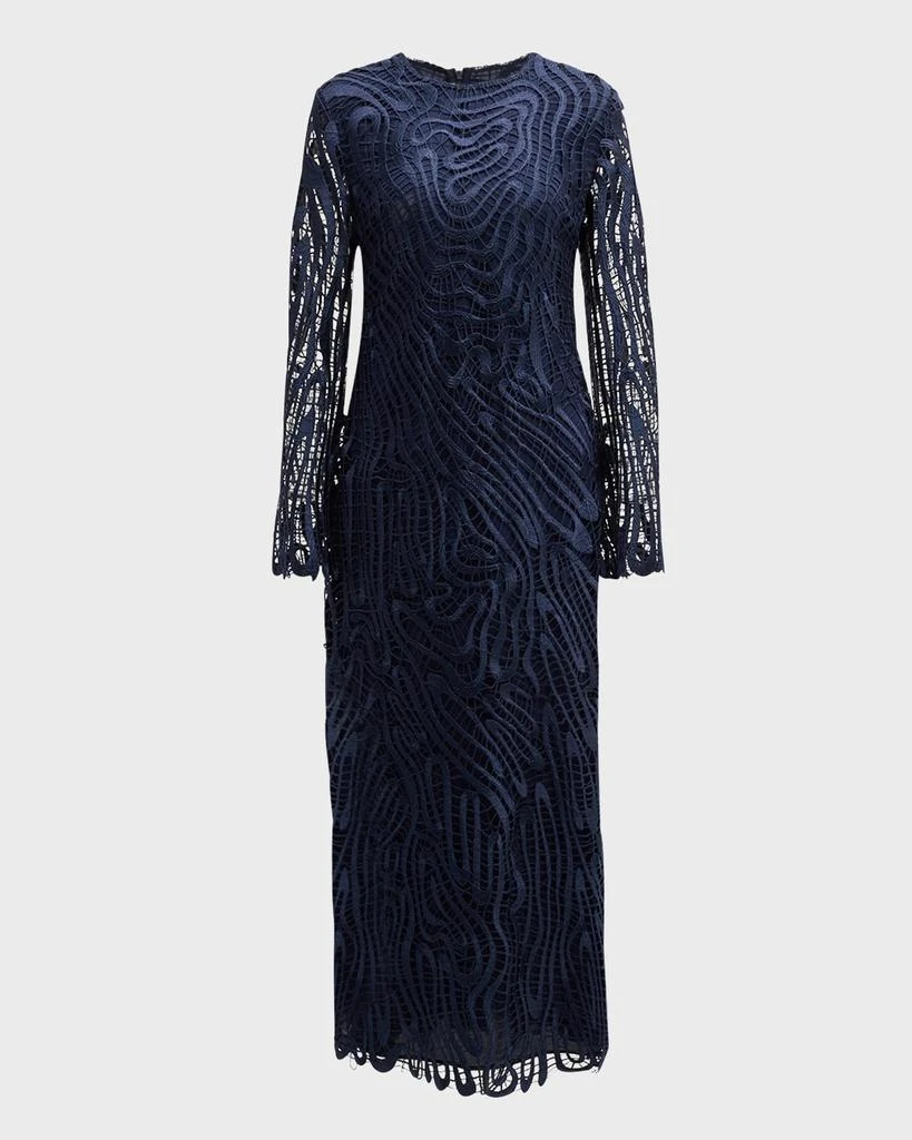 SIMKHAI Vanina A-Line Lace Midi Dress 1