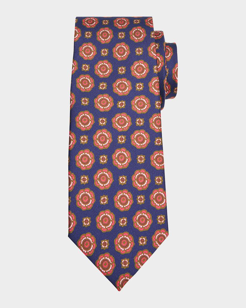 Charvet Men's Silk Medallion-Print Tie