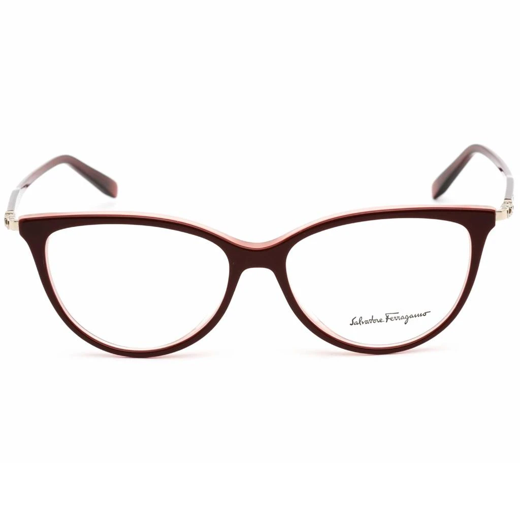 Salvatore Ferragamo Salvatore Ferragamo Women's Eyeglasses - Wine Cat-Eye Plastic Frame | SF2870 606 2