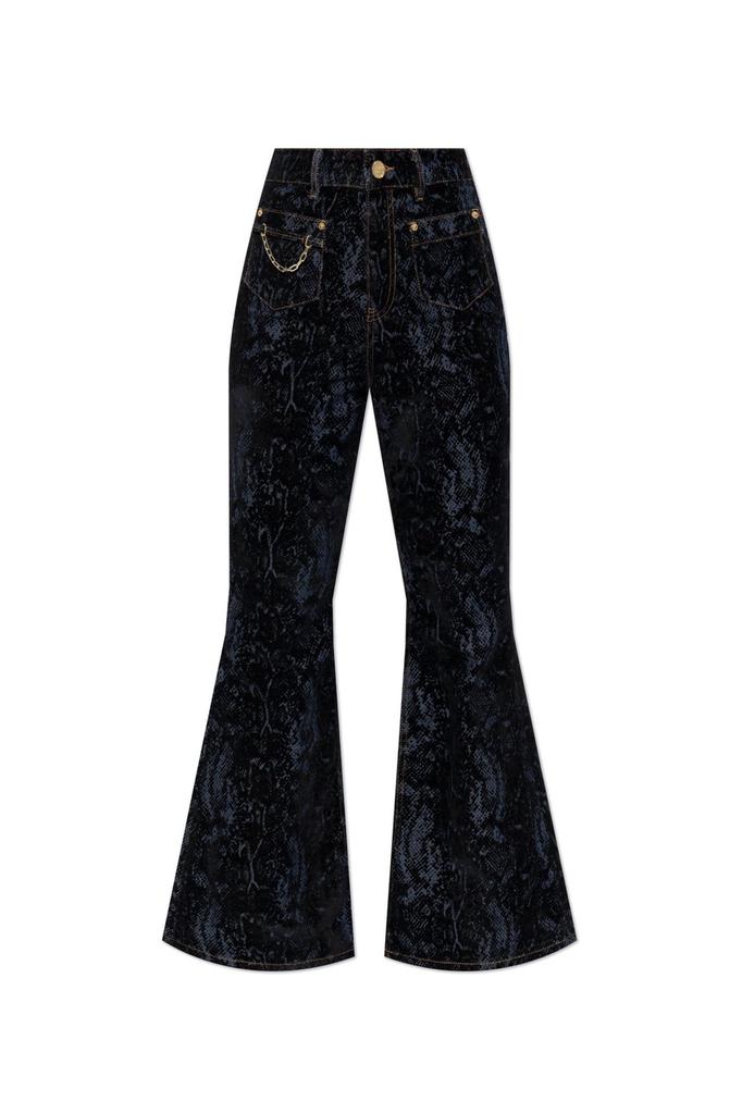 24AW【GANNI】Black Stretch Denim Wide-leg Jeans Ganni Black Stretch Denim Wide-leg Jeans - Pants - BeyondStyle