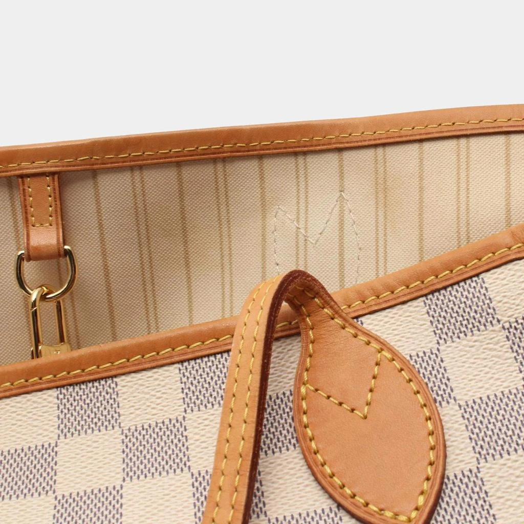 Louis Vuitton Louis Vuitton White Damier Azur Canvas Neverfull MM Tote Bag 7