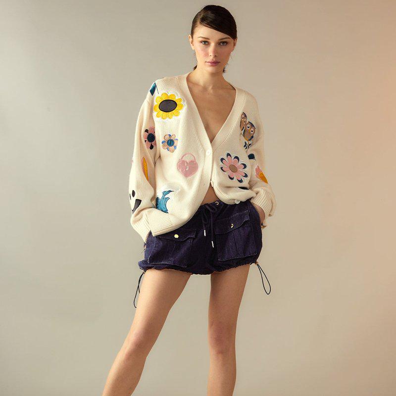 Cynthia Rowley Denim Cargo Bloomers Short