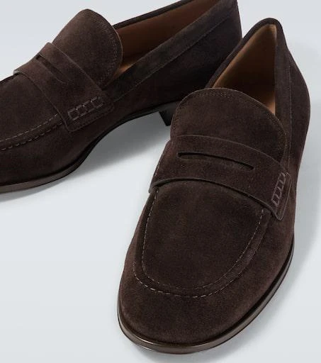 Gianvito Rossi George suede penny loafers 3