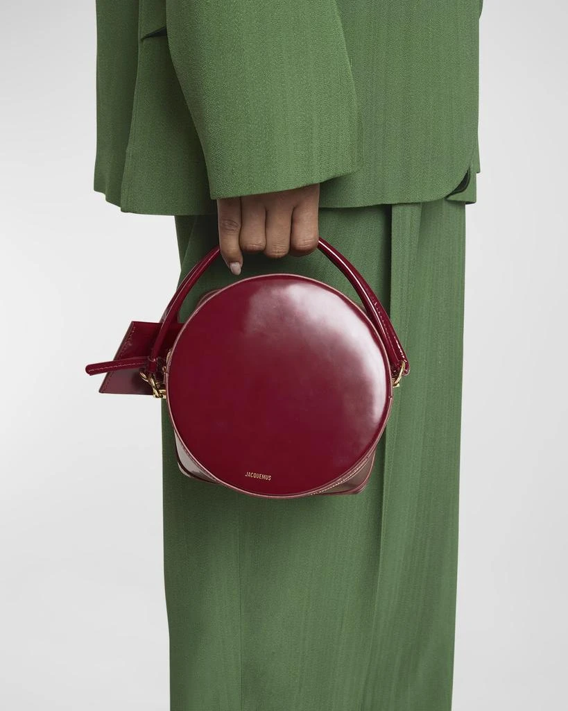 Jacquemus Le Vanito Patent Top-Handle Bag 5