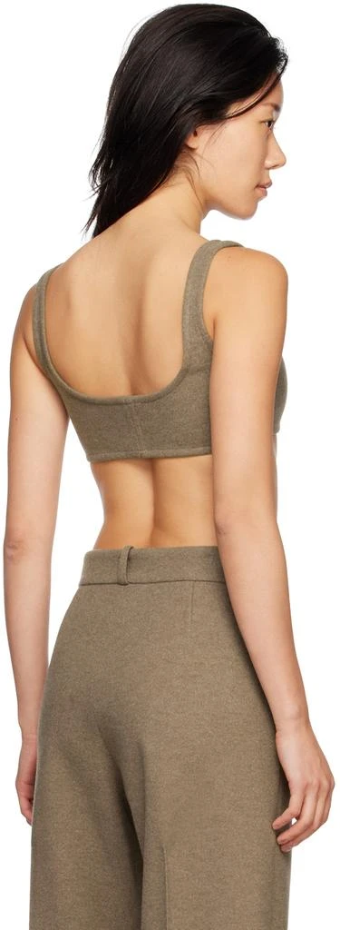 Yuzefi Taupe Scoop Tank Top 3