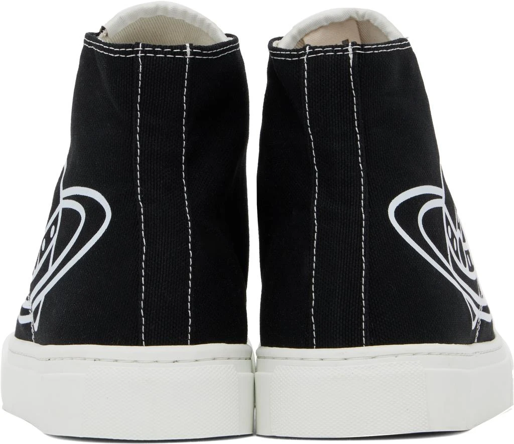 Vivienne Westwood Black High-Top Canvas Plimsoll Sneakers 2