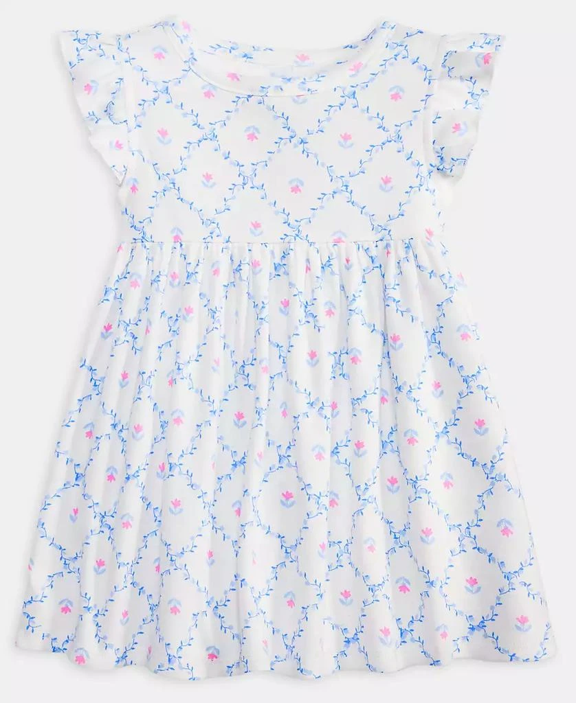 First Impressions Toddler Girls' 2T-5T Mix and Match Floral-Print Dress, Macy's Exclusive - Angel White - Size 2T