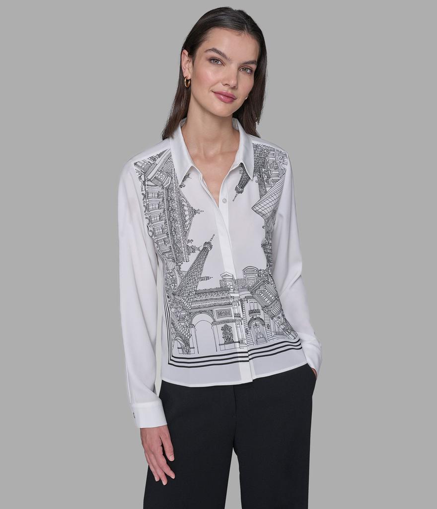 Karl Lagerfeld Paris PARIS SCENE SOFT BLOUSE