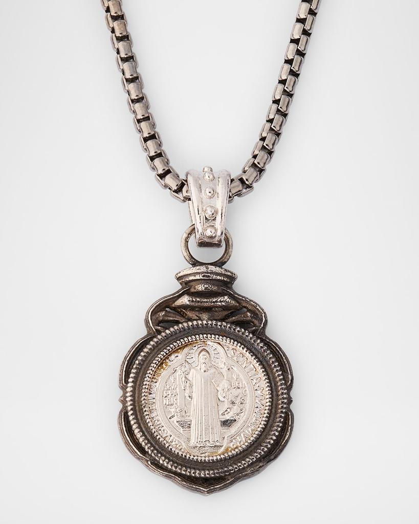 Armenta Men's Sterling Silver Pendant Necklace