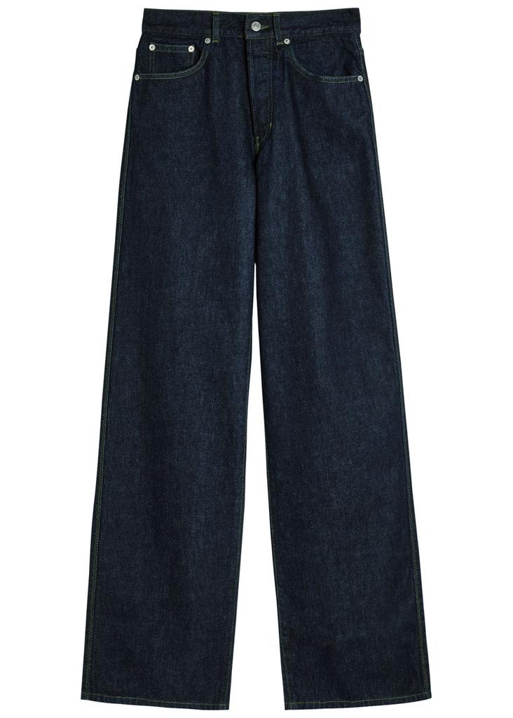 Shop Indigo Printed Denim Jeans on Sale at BeyondStyle – Get