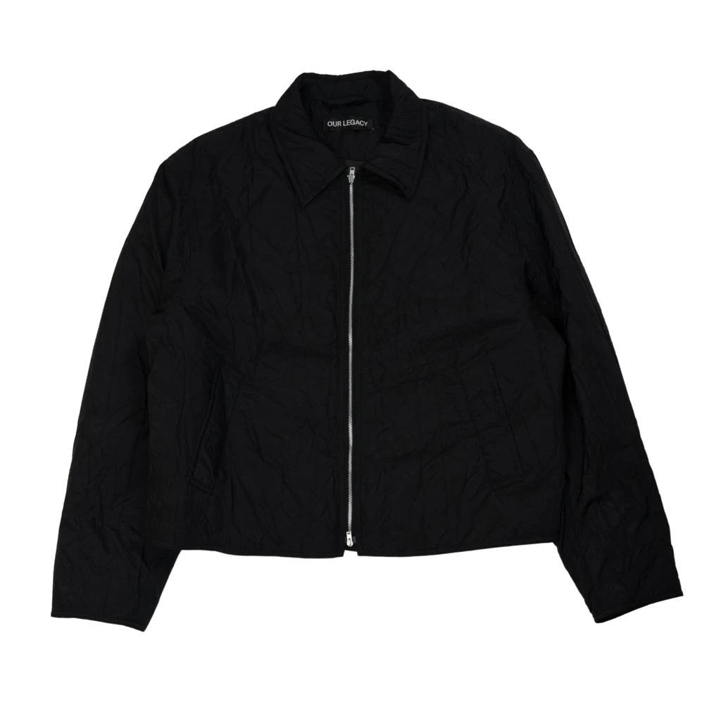 Our Legacy Slight Shining Crinkle Solaro jacket in black 1