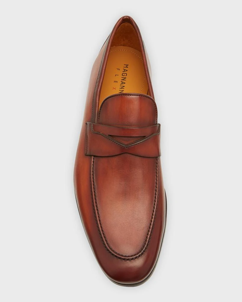 Magnanni Men's Sasso Leather Penny Loafers 7