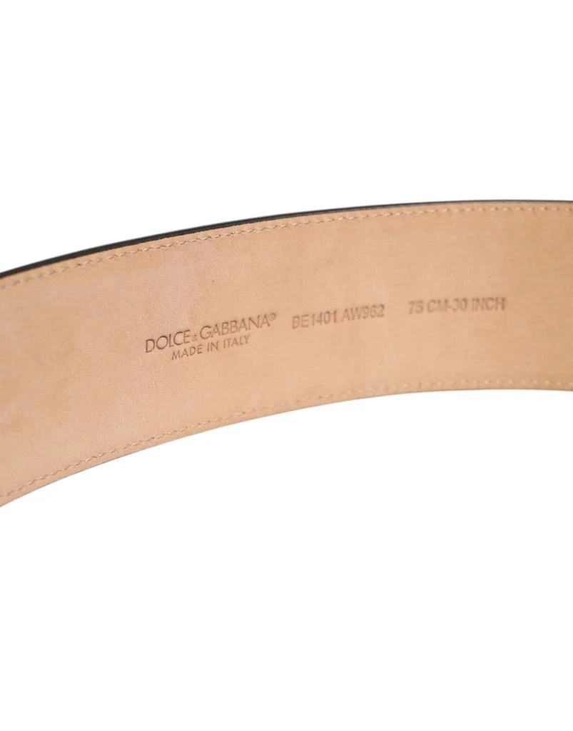 Dolce 
Gabbana Leather Classic Metal Oval Buckle Men
s Belt 3