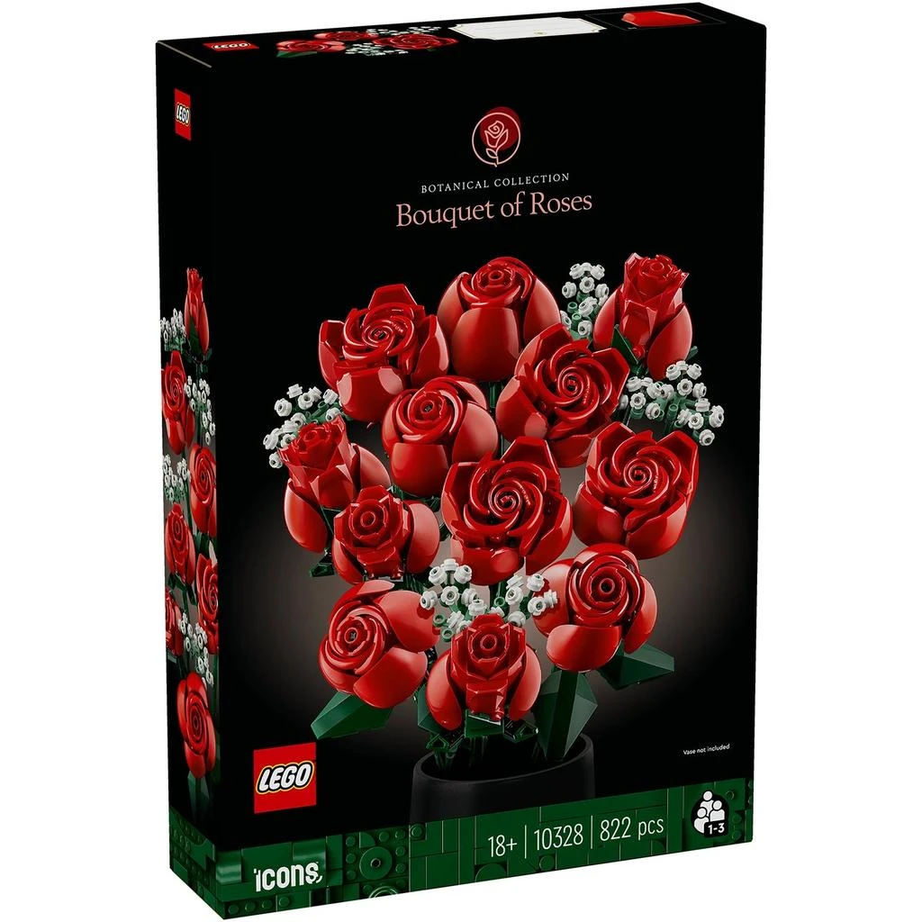 undefined LEGO Botanicals Bouquet of Roses Flower Set for Adults 10328 1