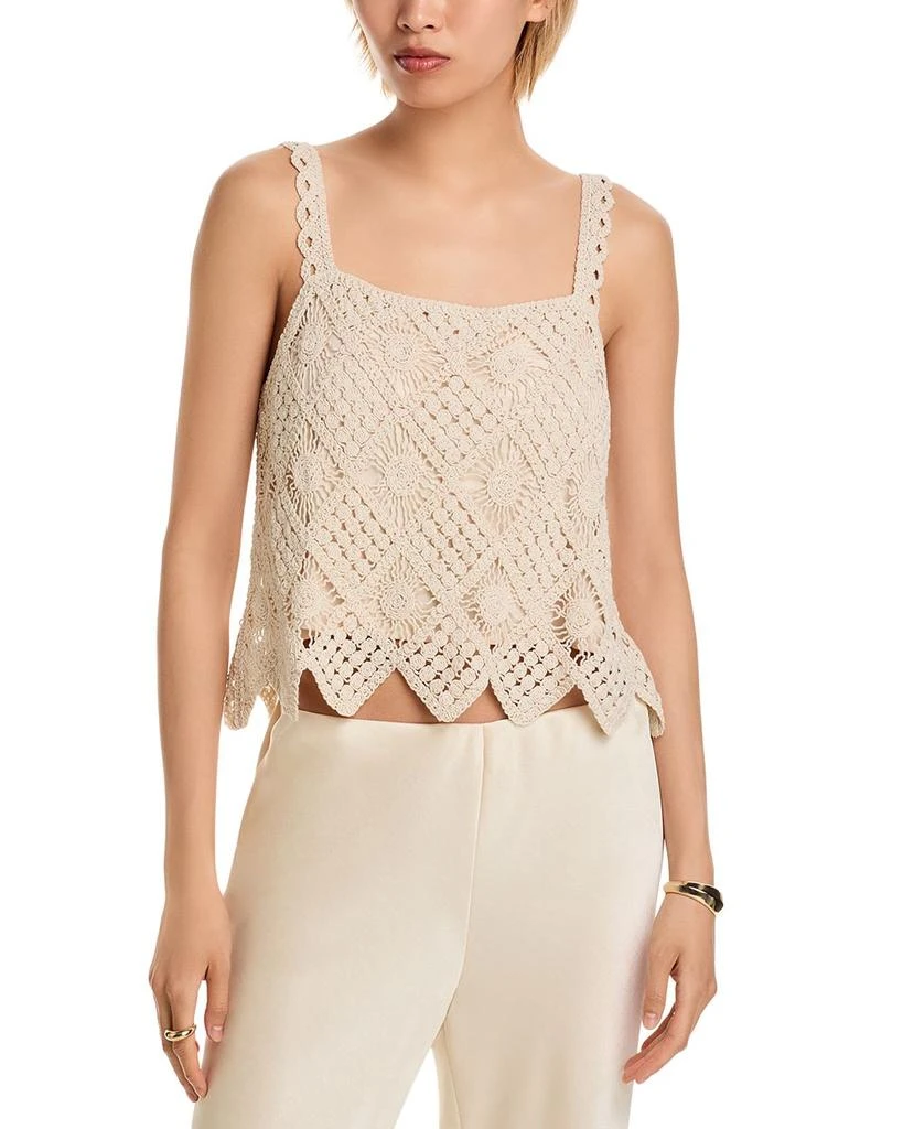 AQUA Diamond Crochet Top - Exclusive 1