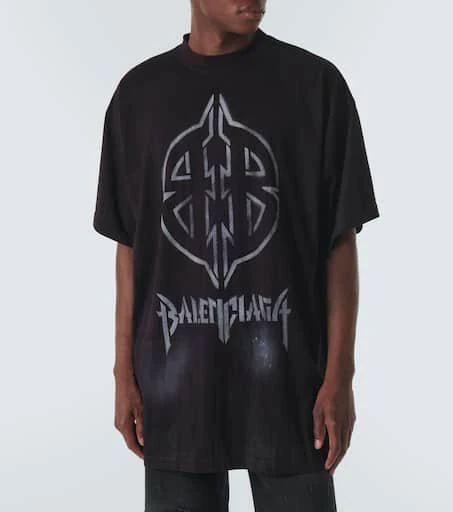 Balenciaga Metal BB cotton jersey T-shirt 3