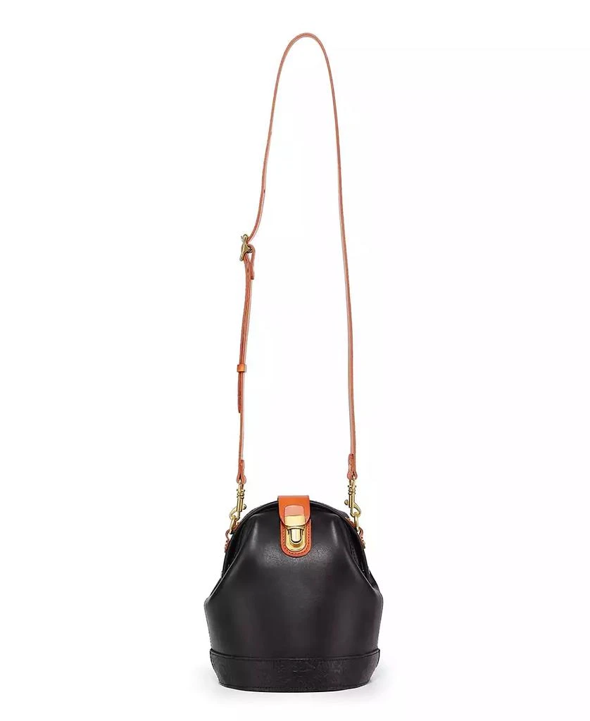 OLD TREND Women's Genuine Leather Doctor Bucket Crossbody Convertible Bag 8