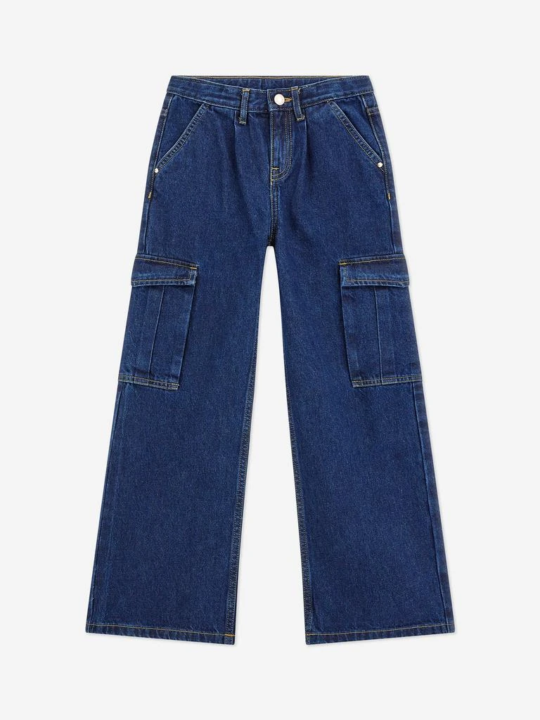 GUESS Guess Girls Denim Cargo Jeans in Blue 1
