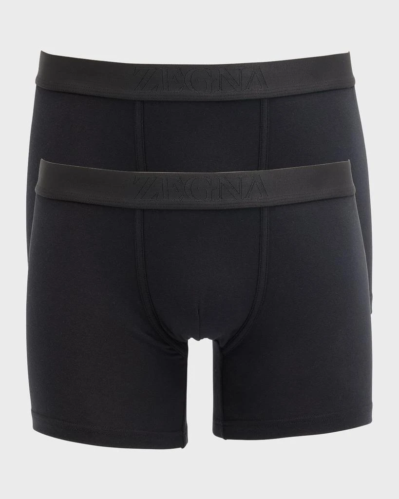 Zegna Men
s Two-Pack Cotton Boxer Briefs
